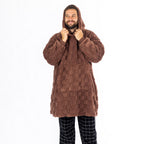 bb&b Sleep Unisex Check Oversized Hoodie