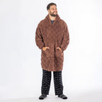bb&b Sleep Unisex Check Oversized Hoodie