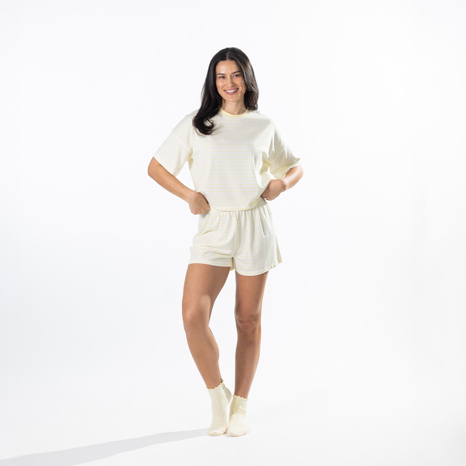 Simple & Sunday Lounge Relaxed Stripe Tee
