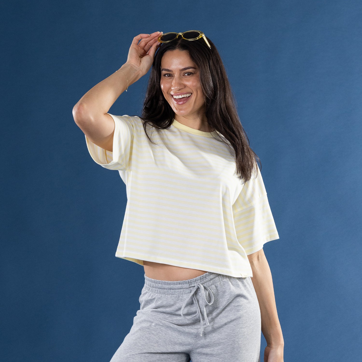 Simple & Sunday Lounge Relaxed Stripe Tee