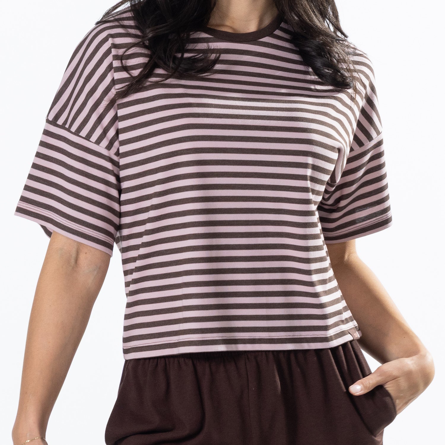 Simple & Sunday Lounge Relaxed Stripe Tee