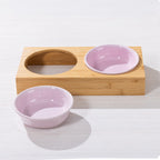 bb&b Pets Patch Bowl with Bamboo Stand