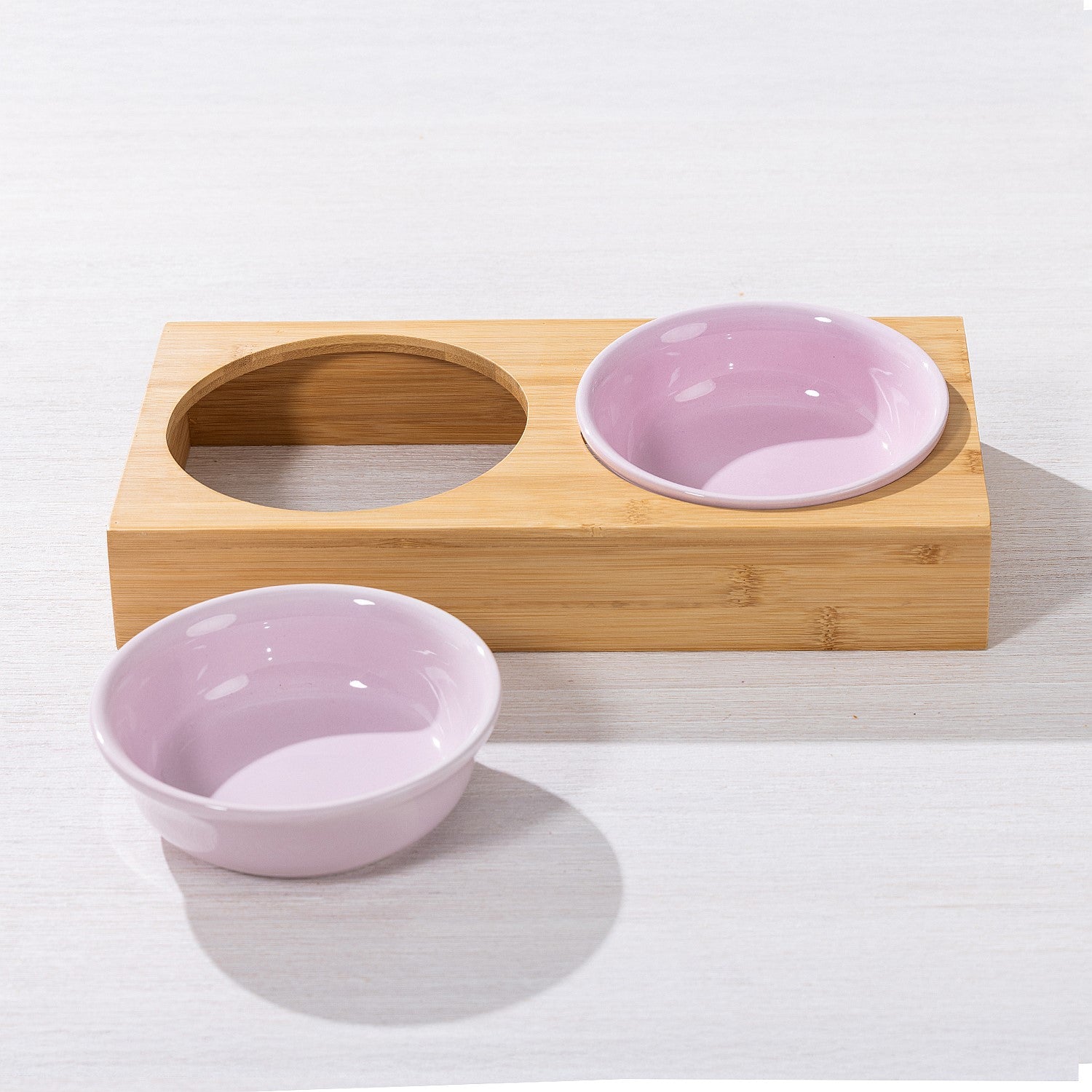 bb&b Pets Patch Bowl with Bamboo Stand