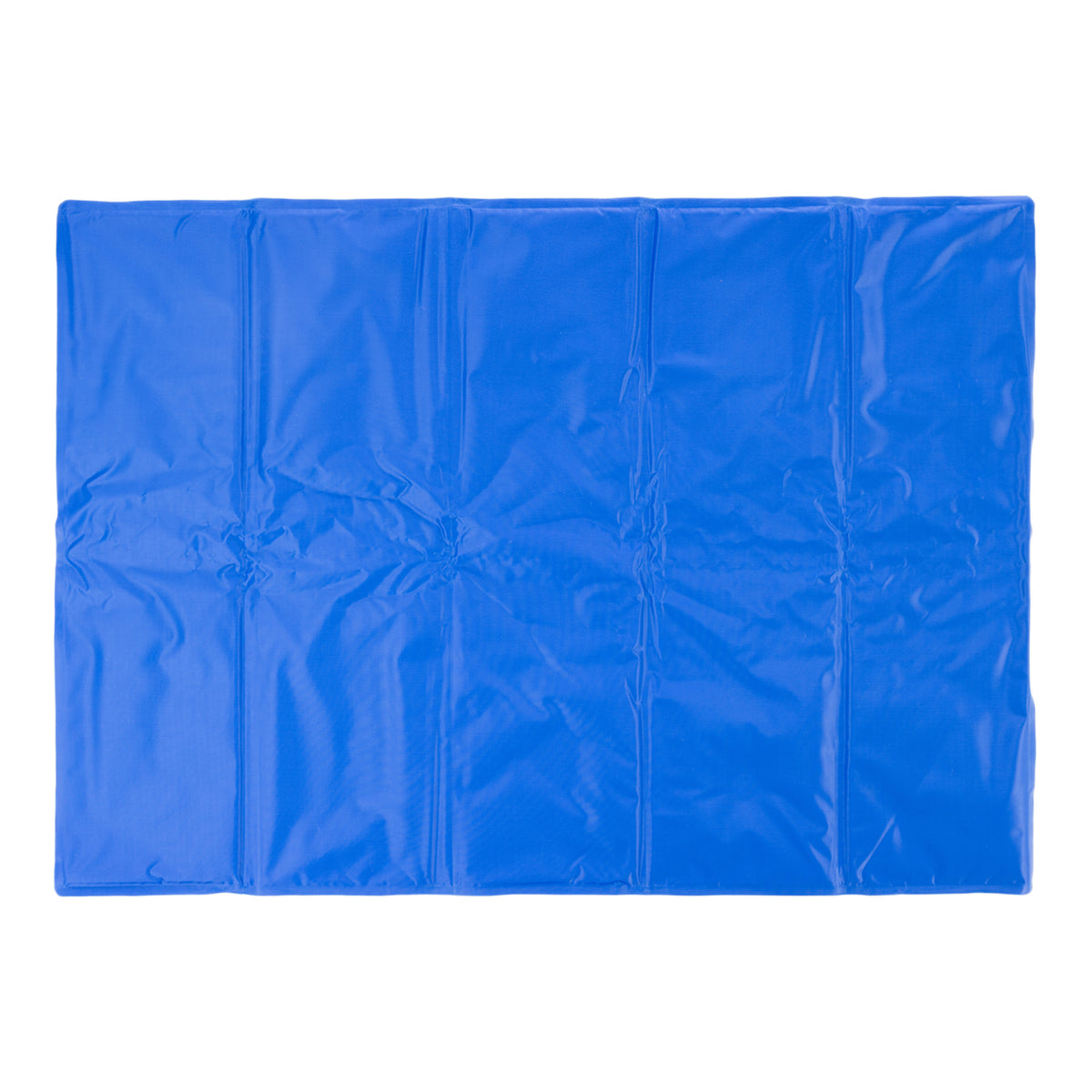 bb&b Pet Cooling Mat Blue Large, featuring a rectangular panelled design with a smooth blue surface.