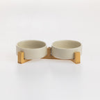 bb&b Pets Bowl & Bamboo Stand Set