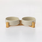 bb&b Pets Bowl & Bamboo Stand Set