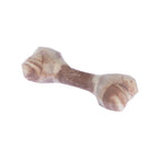 bb&b Pets Remi chew bone in Mocha with a brown and cream marbled design, shown against a white background.