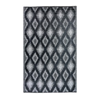 Outsidings Outdoor Mat Black & Grey Diamond 160x230cm