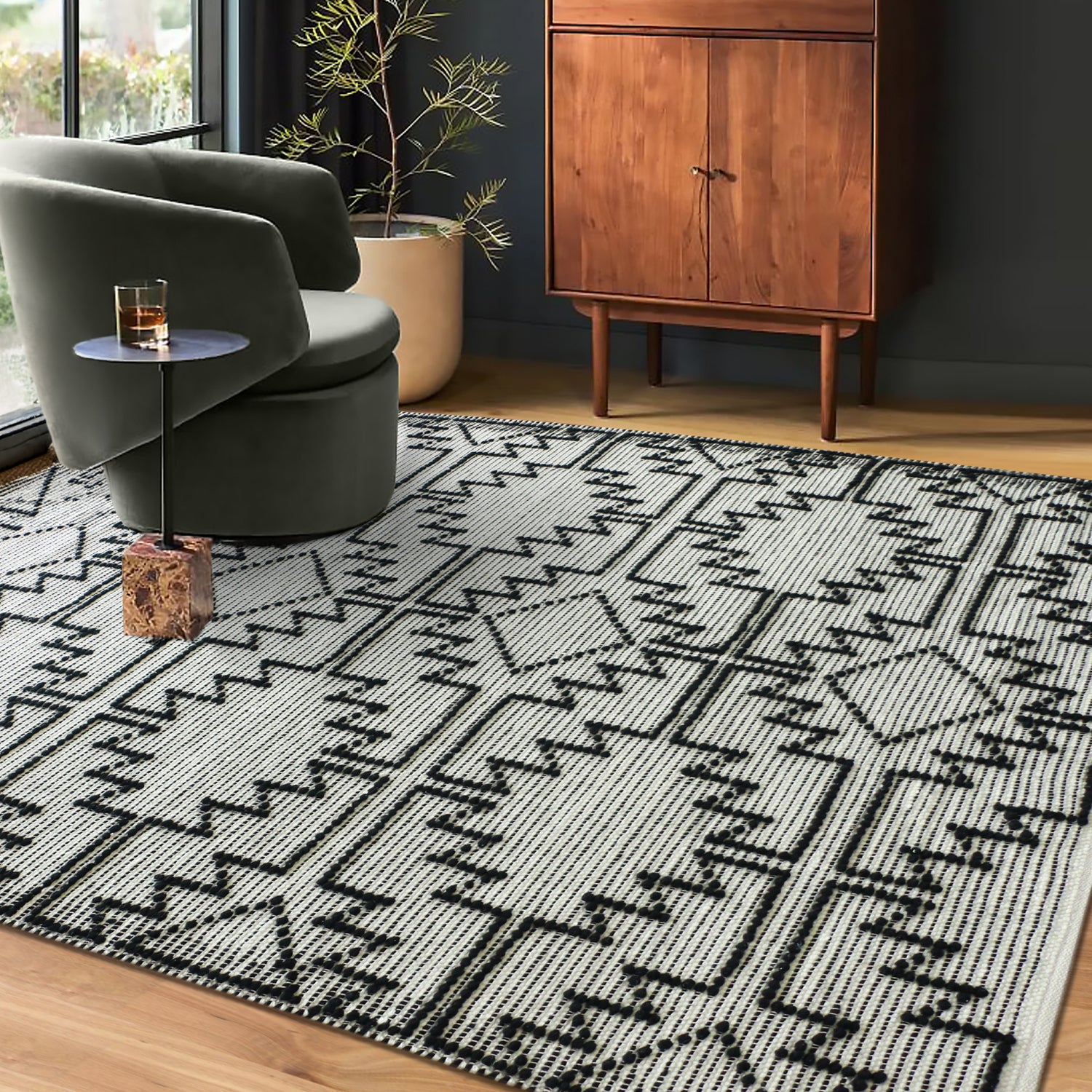 Solace Dakota Star Wool Rug 160x230cm