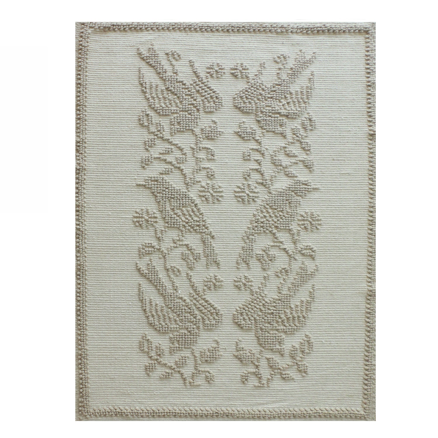Gracious Living Imogen Birds Wool Rug 160x230cm