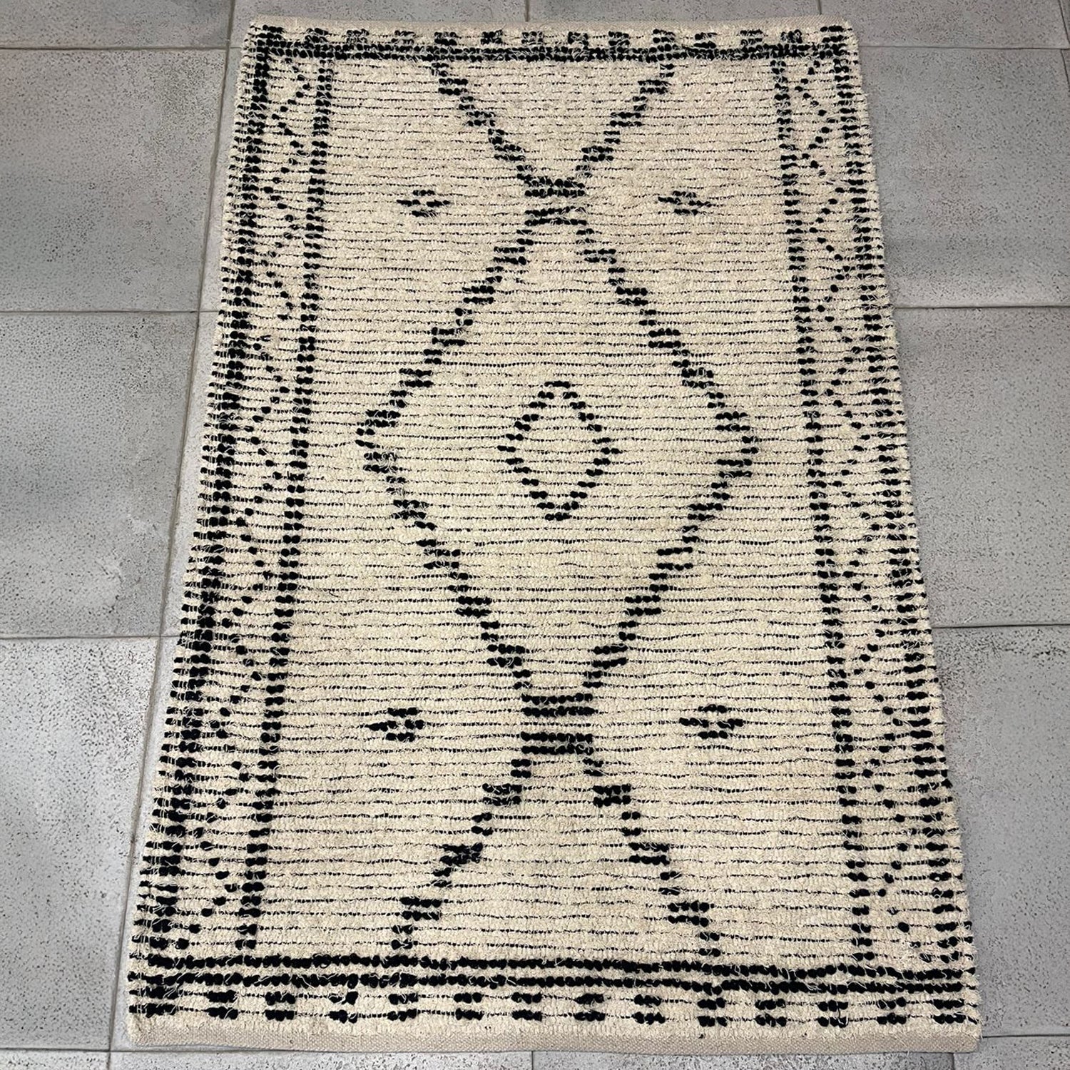 Solace Dakota Diamond Cotton Rug 160x230cm