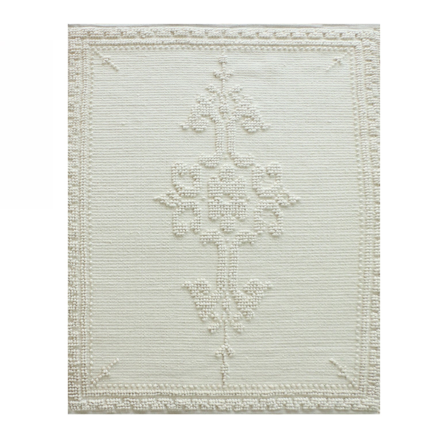Gracious Living Imogen Applique Wool Rug 160x230cm
