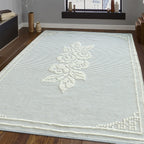 Gracious Living Imogen Applique Wool Cotton Rug 160x230cm