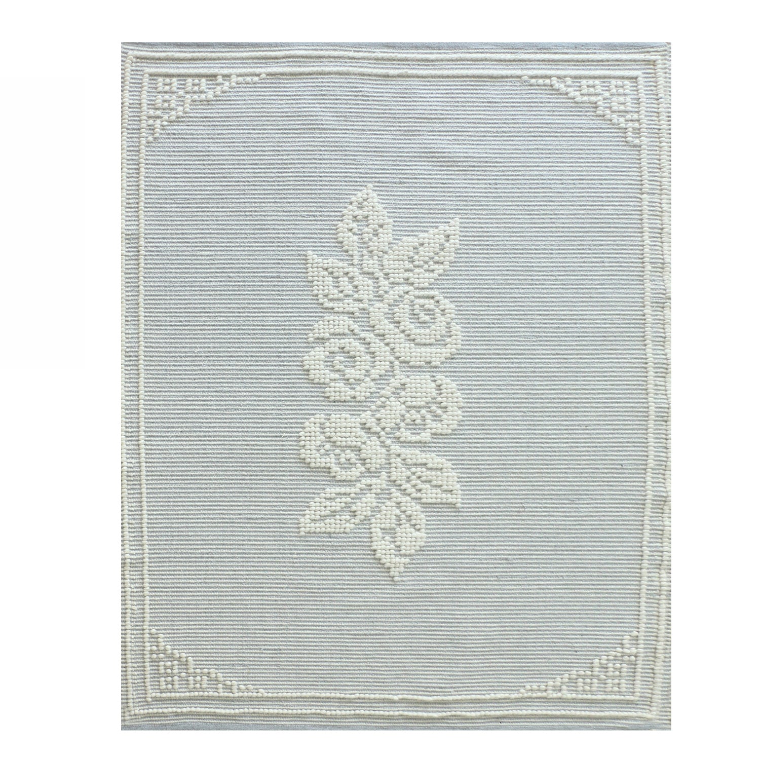 Gracious Living Imogen Applique Wool Cotton Rug 160x230cm