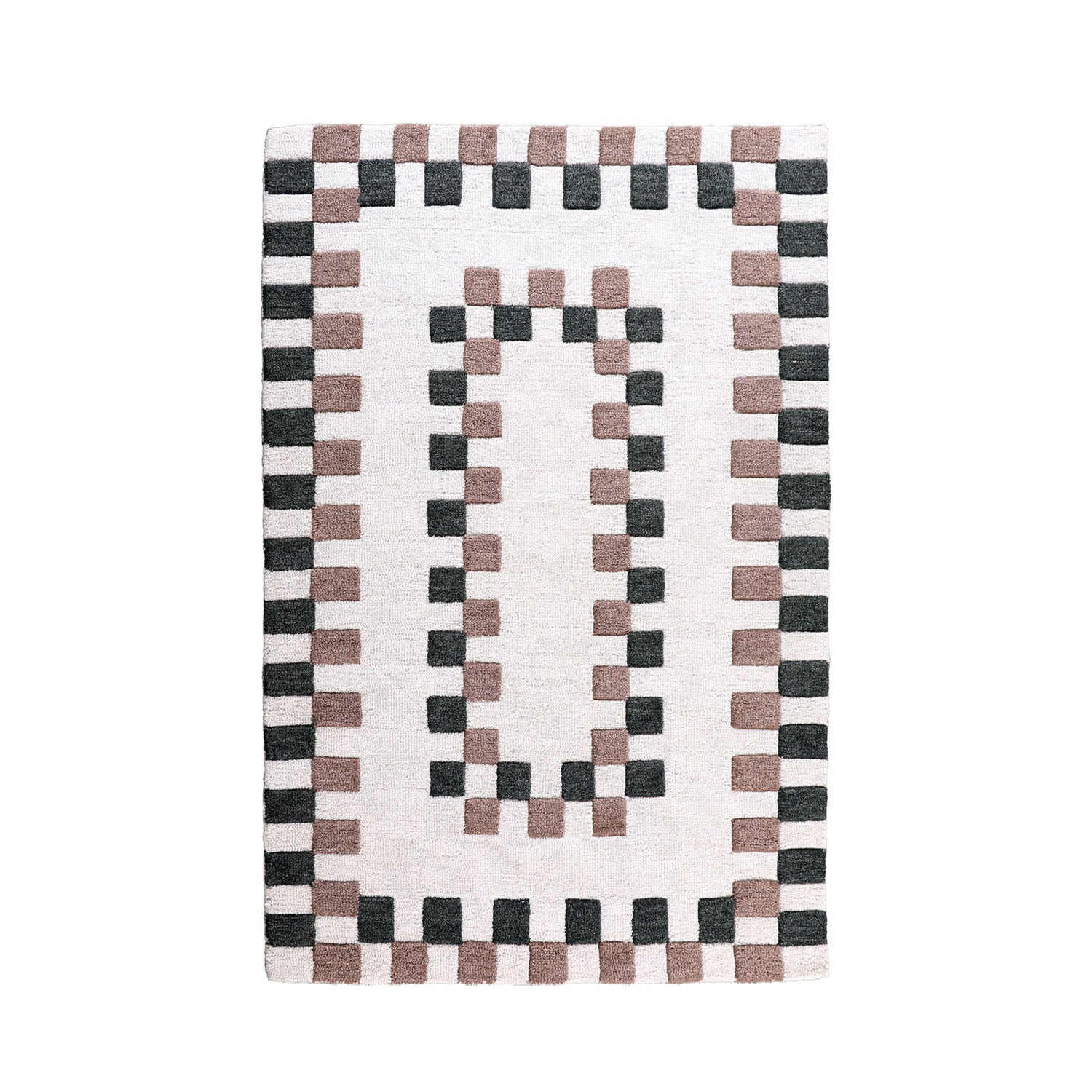 Marlo Ryker Border Wool Rug 120 x 180cm
