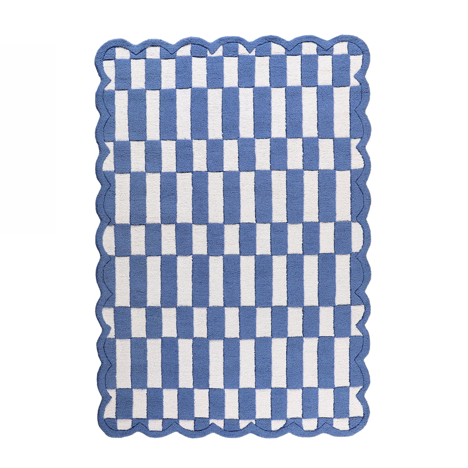 Marlo Lois Check Wool Rug 120x180cm