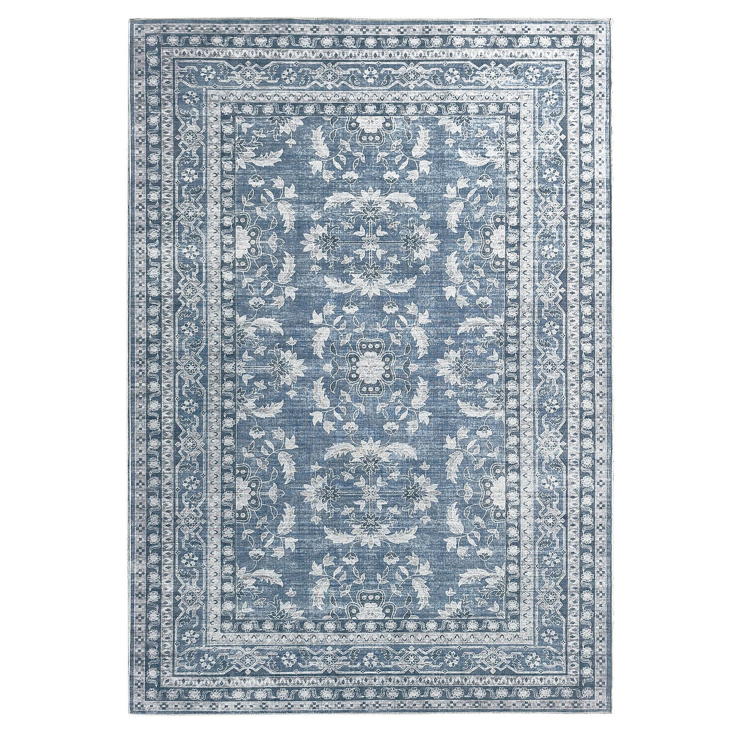 Design Republique Mya Chenille Vintage Rug 160x230cm Denim
