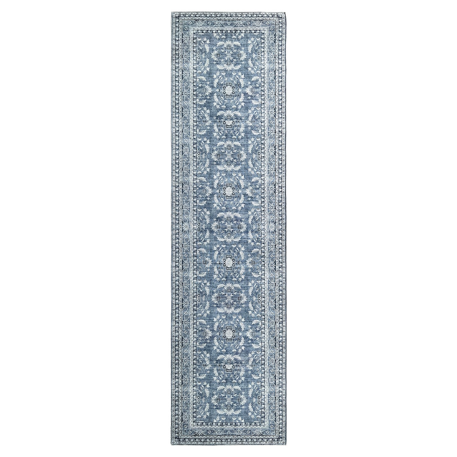 Design Republique Mya Chenille Vintage Runner 80x300cm Denim
