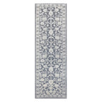 Floral patterned rug on a white background