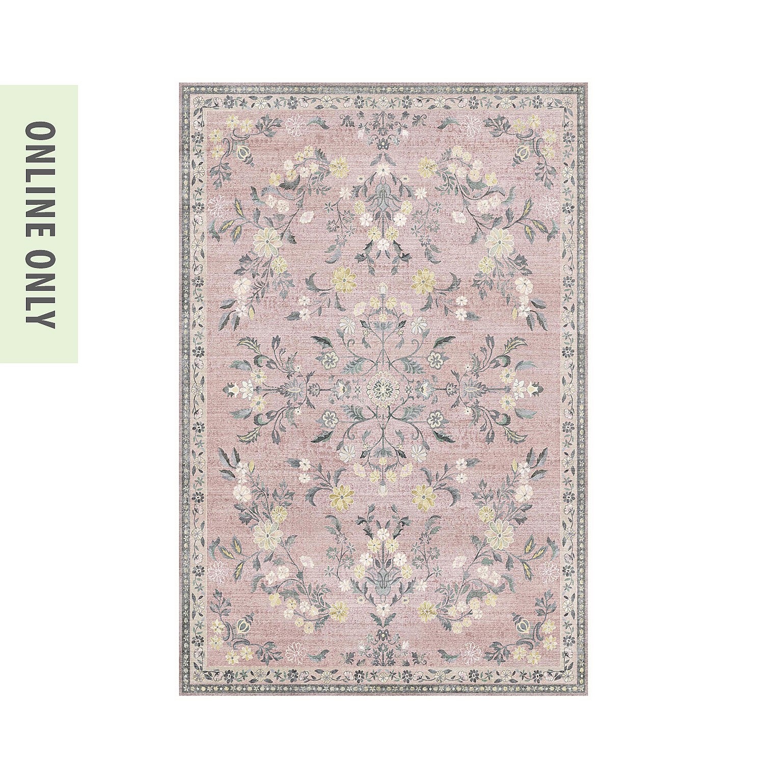 Home Co. Allie Blush Soft Touch Rug 120x180cm