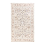 Natural Lexi Floral Border Rug 160 x 230cm rug on a white background