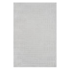 Fieldcrest Rita Texture Area Rug 200 x 300cm in Ivory, featuring a subtle raised geometric textured pattern in a soft ivory finish.