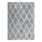 Crossley Rug 160 x 230cm in Grey, featuring an all-over tonal grey medallion-inspired pattern.