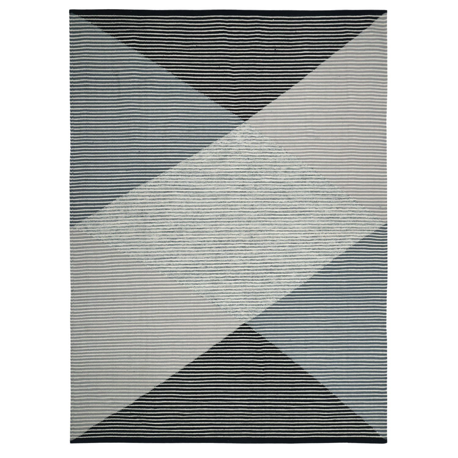 Vera Cotton Rug 230 x 330cm in Multi Coloured, featuring the same bold abstract geometric pattern in a larger size.