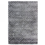 Design Republique Champ Charcoal Viscose Rug 200x300cm