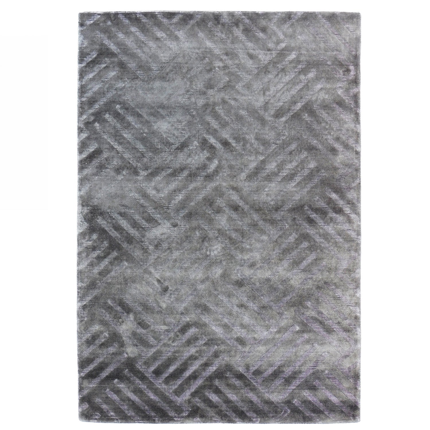 Design Republique Champ Charcoal Viscose Rug 200x300cm