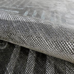 Design Republique Champ Charcoal Viscose Rug 200x300cm