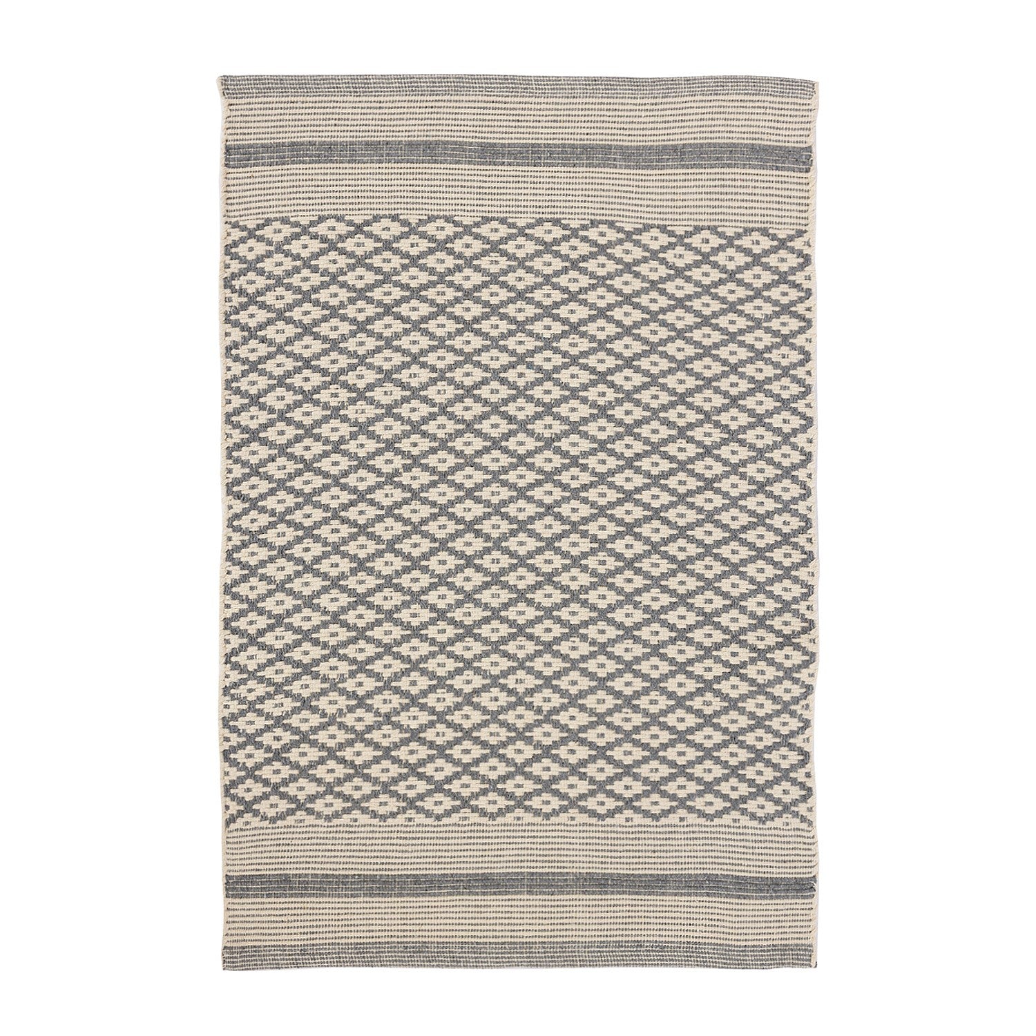 Fieldcrest  Remmy Stripe Hem Scatter Rug 60x90cm
