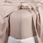 Beige fitted sheet 