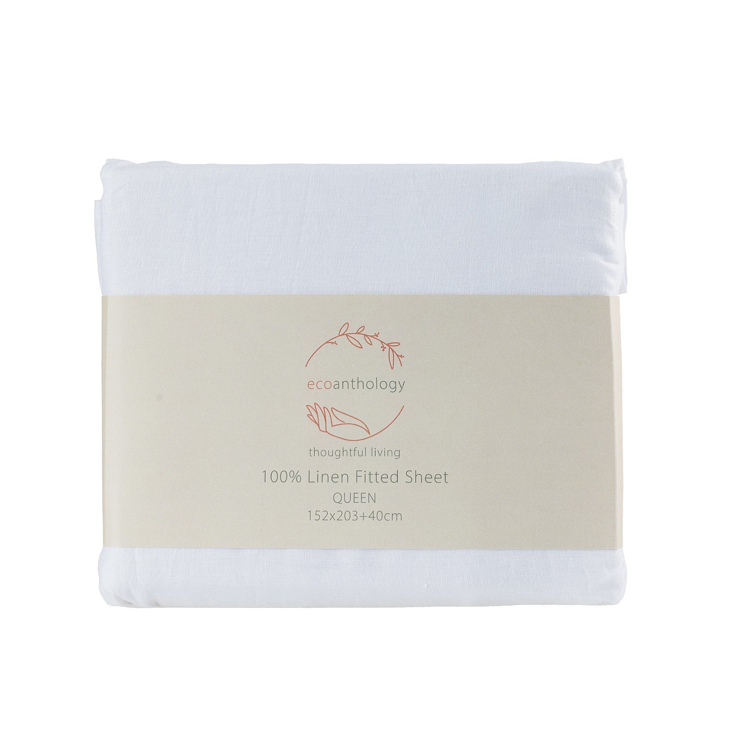 Ecoanthology 100% French Flax Linen Fitted Sheet