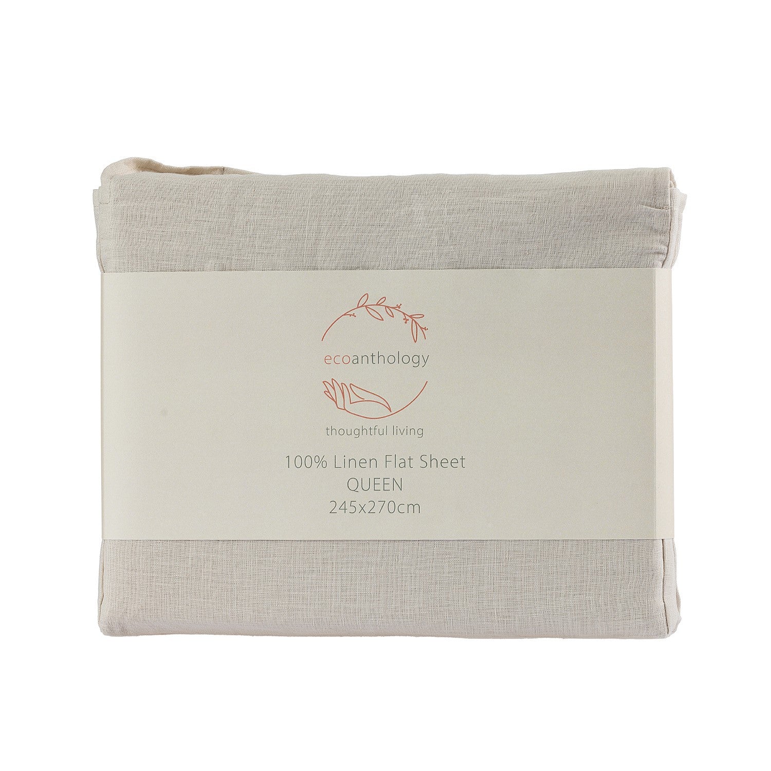 Ecoanthology 100% French Flax Linen Flat Sheet