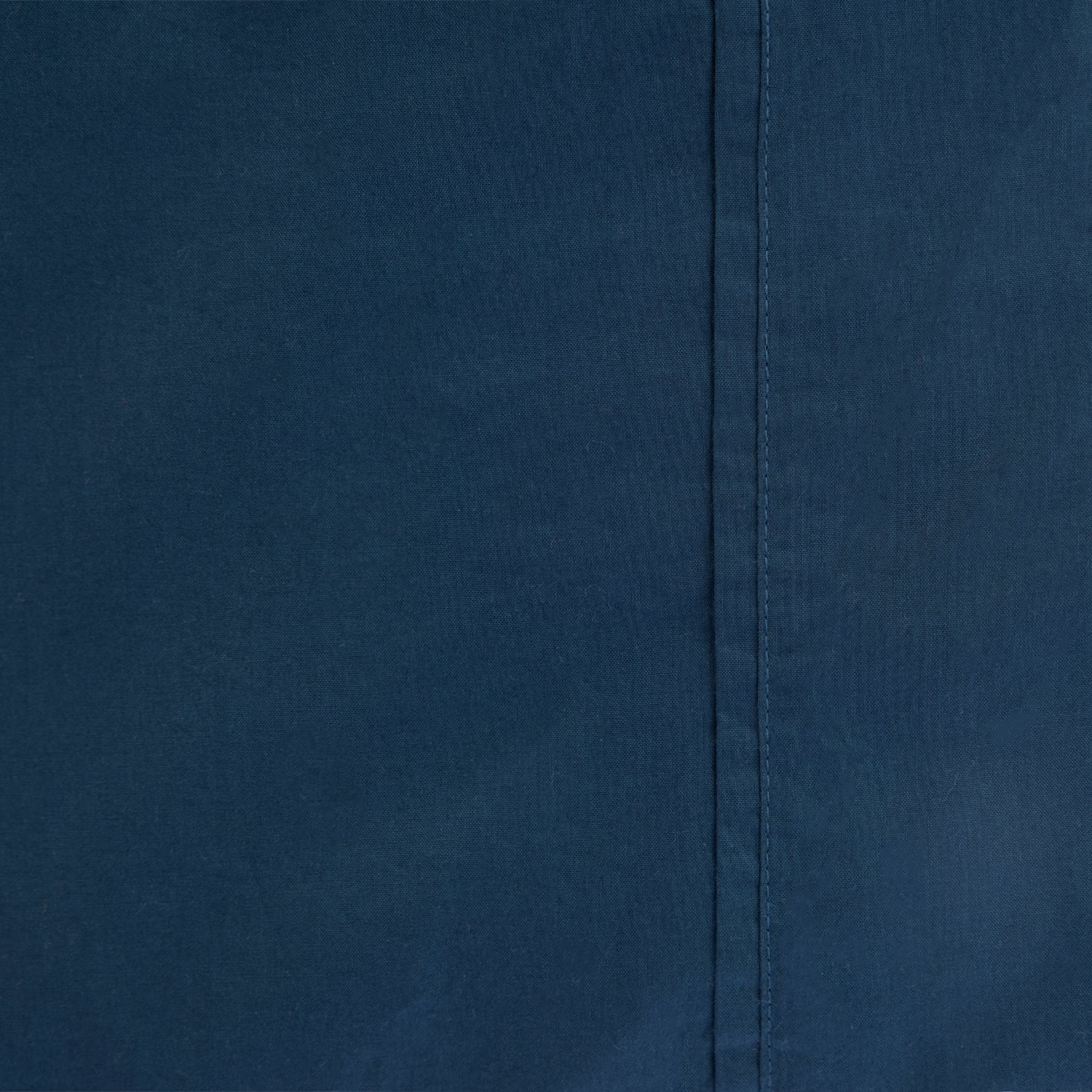 Design Republique Quinn 100% Cotton Washed Sheet Set in Diesel Blue, styled on a bed with coordinating pillowcases.