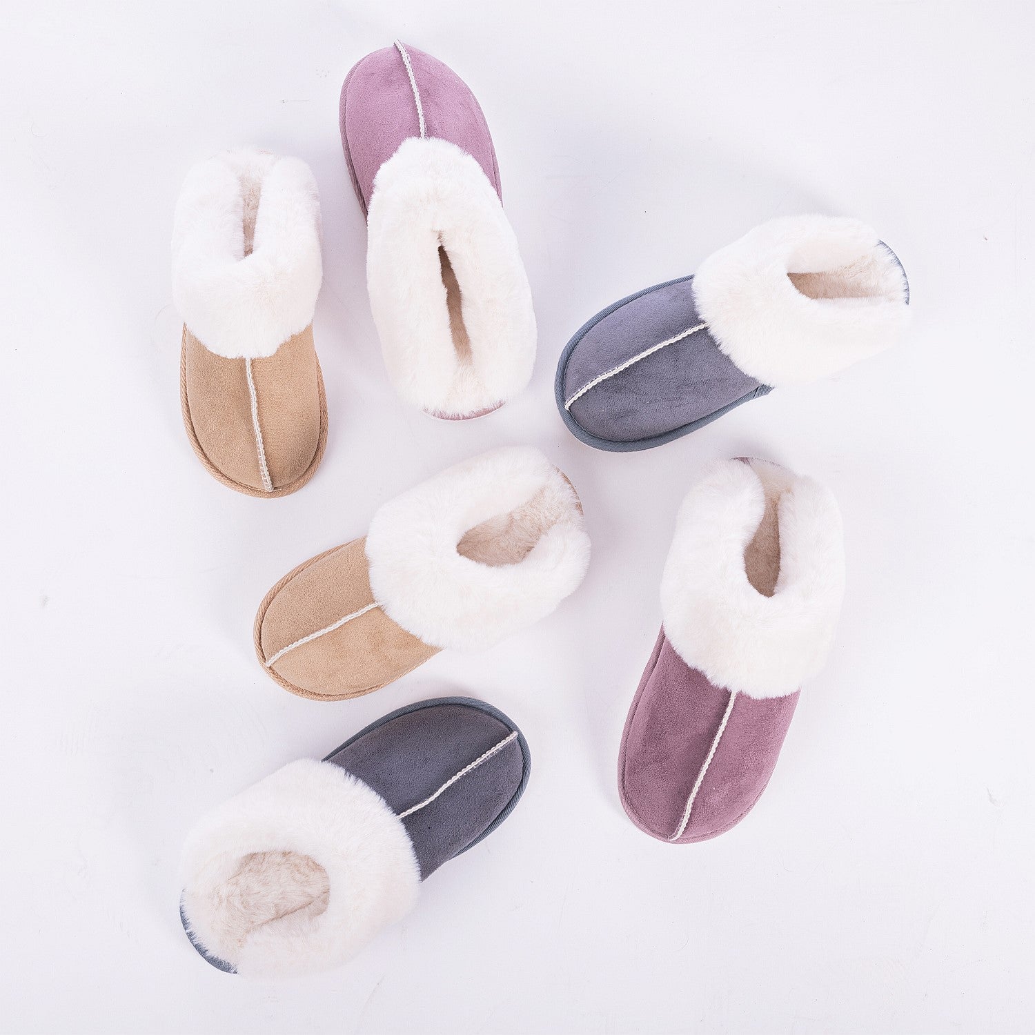 bb&b Sleep Eloise Faux Fur Slipper Charcoal