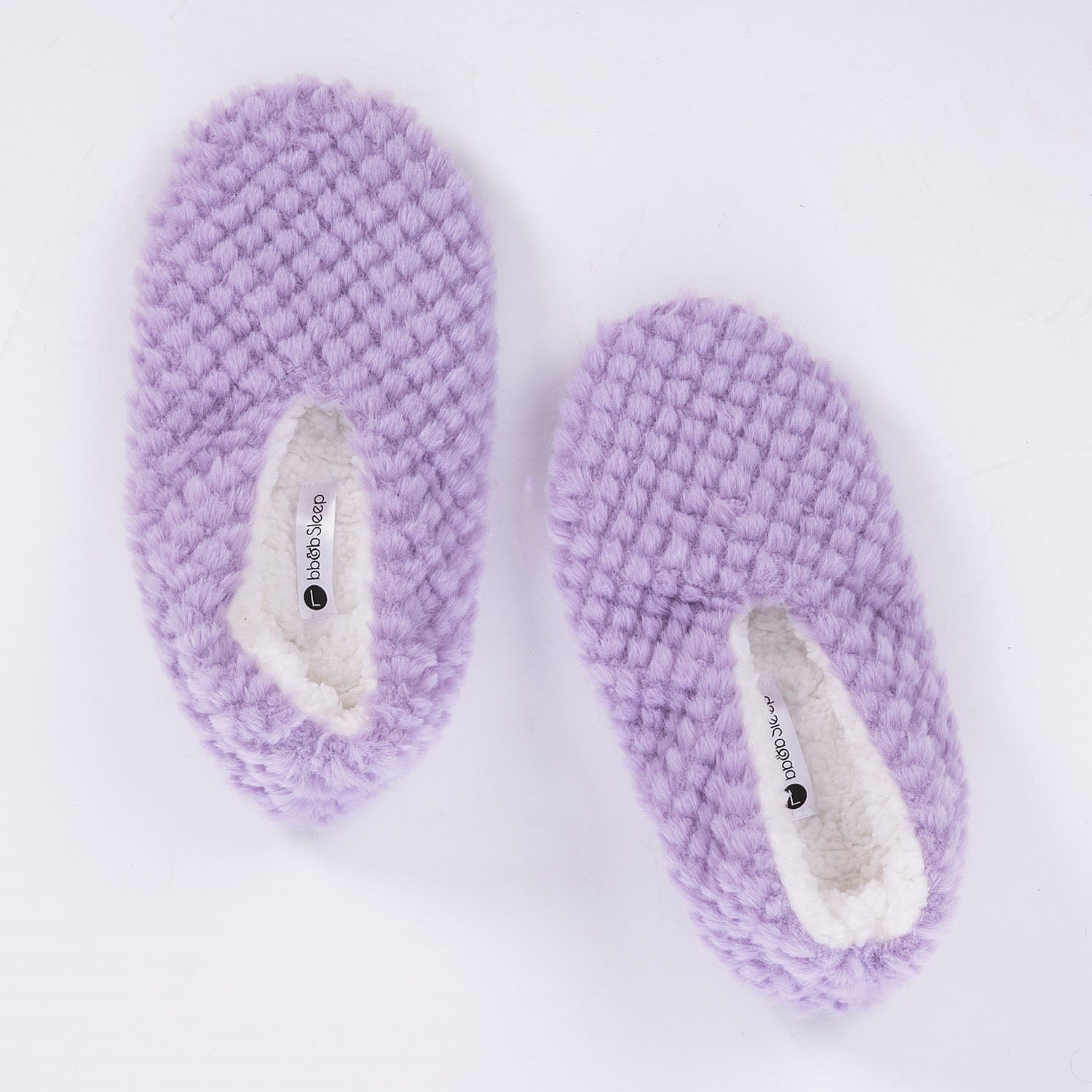 bb&b Sleep Honeycomb Faux Fur Cozy Slippers