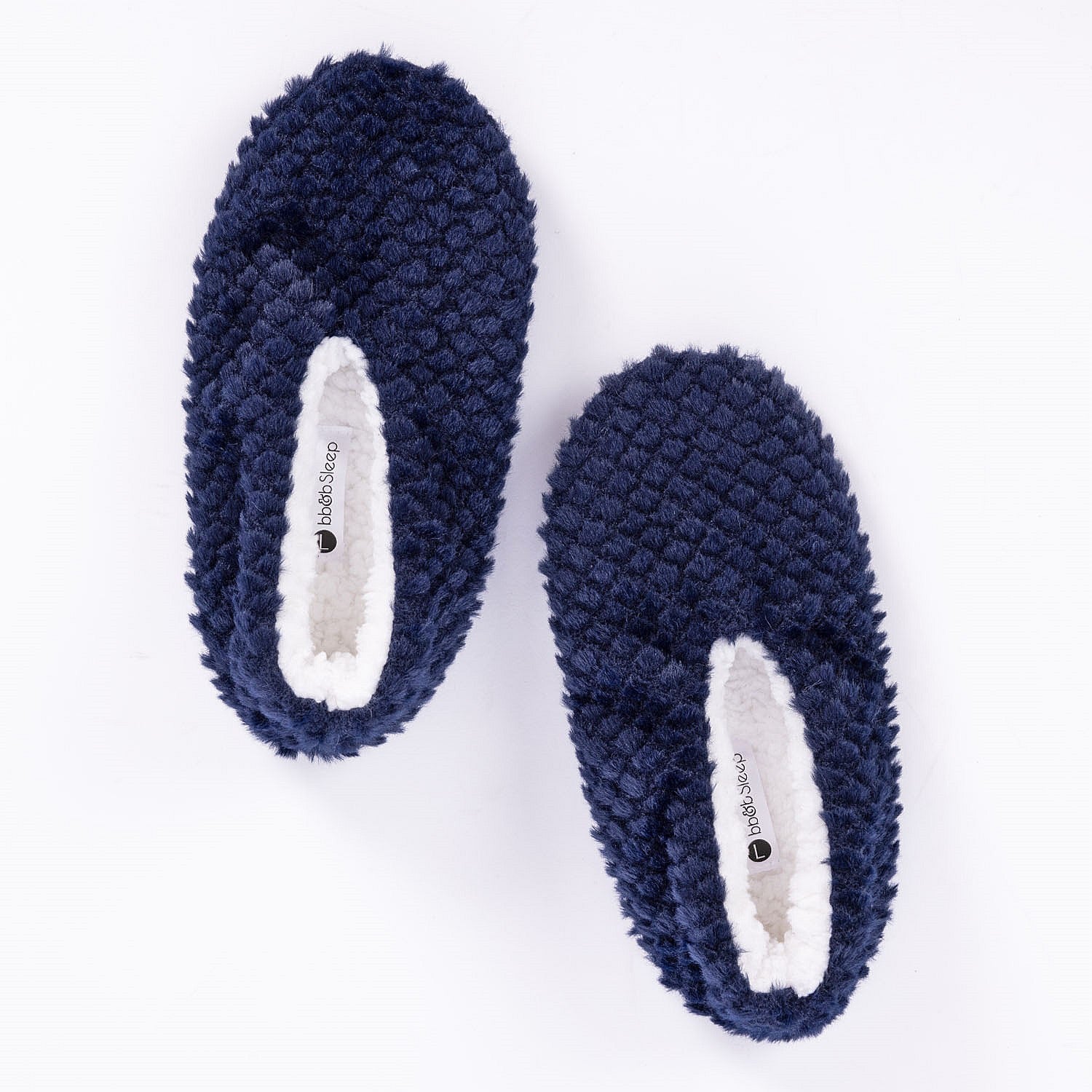 bb&b Sleep Honeycomb Faux Fur Cozy Slippers