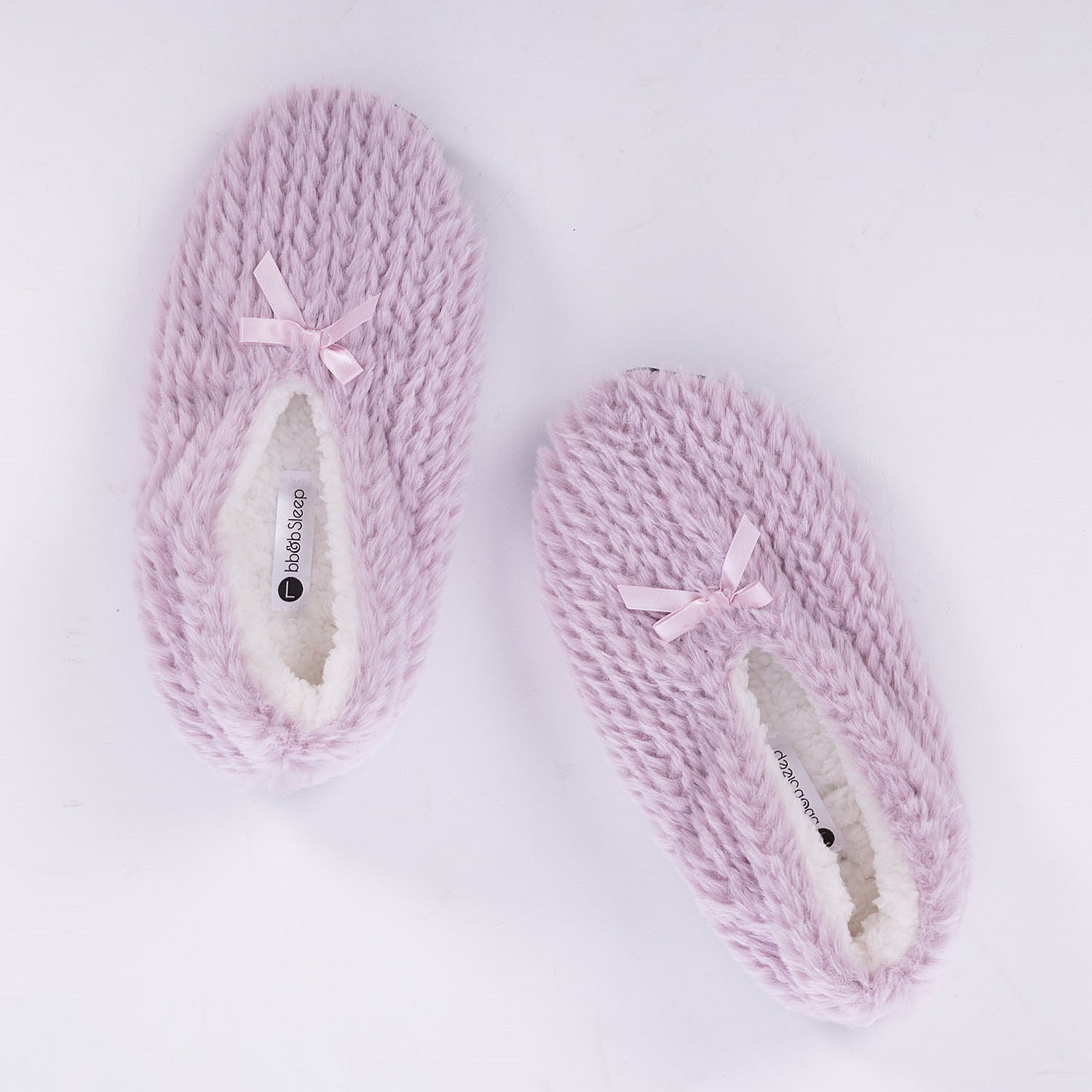 bb&b Sleep Channel Faux Fur Cozy Slippers