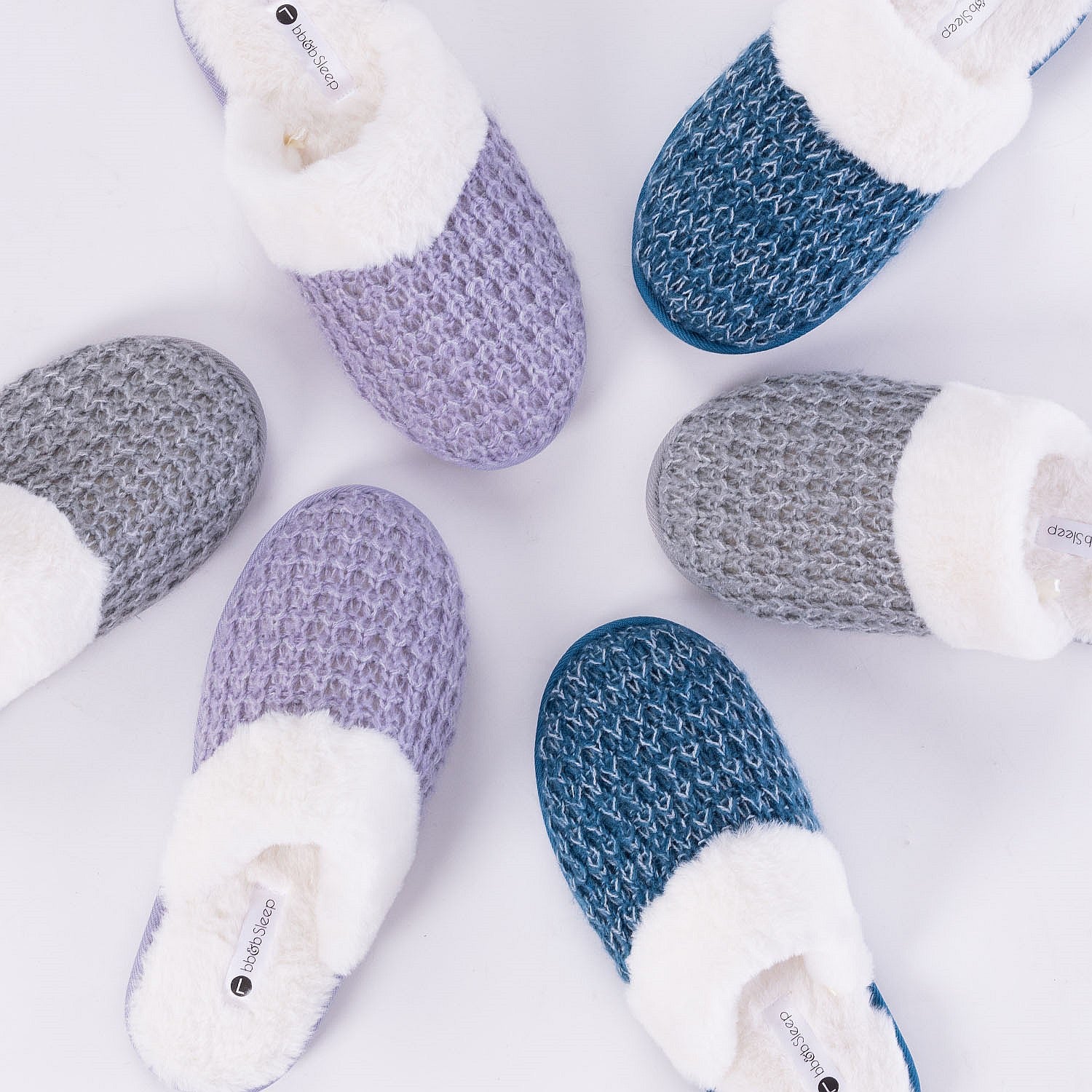 bb&b Sleep Tanya Cozy Knitted Slipper Slides