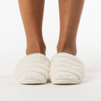 Solace Alexis Channel Faux Fur Slippers