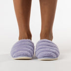 Solace Alexis Channel Faux Fur Slippers