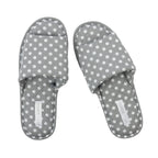 Solace Dot Quilted Slipper Grey