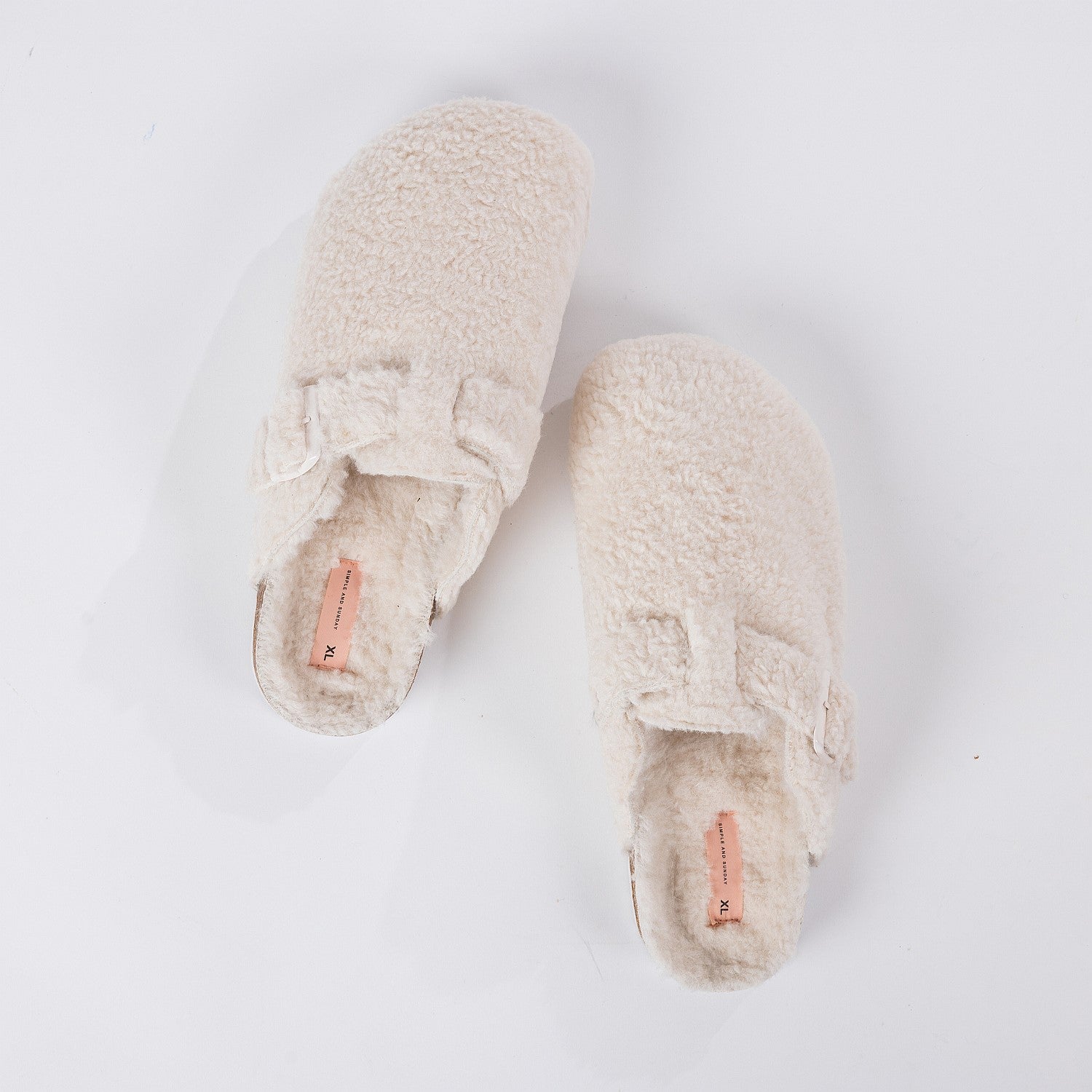 Simple & Sunday Lounge Sherpa Slipper Slide