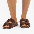 Simple & Sunday Lounge Faux Fur Slipper Slide