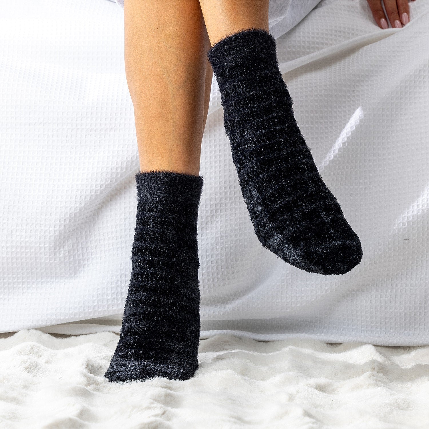 bb&b Classic Chenille Stripe Bed Sock