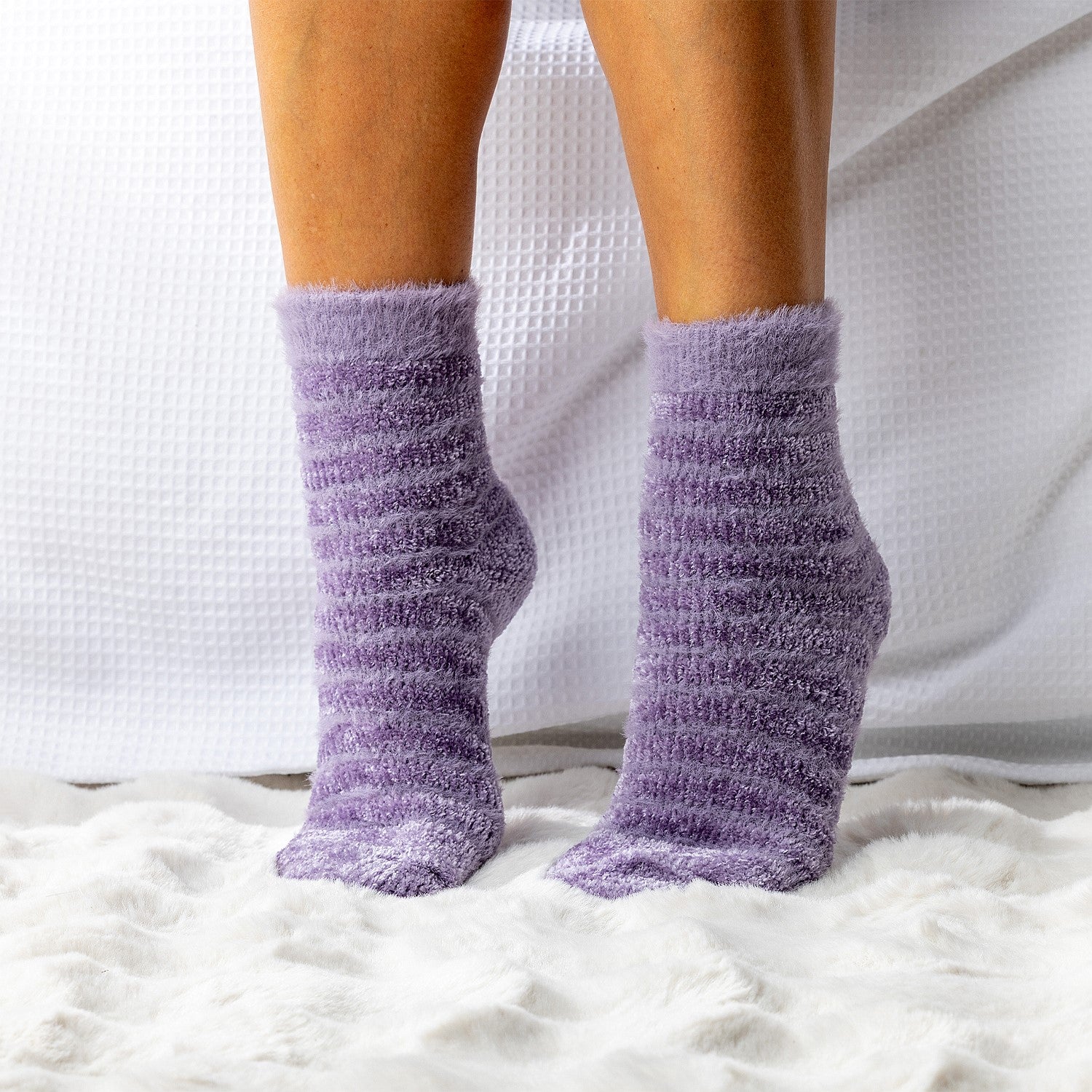 bb&b Classic Chenille Stripe Bed Sock