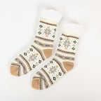 bb&b Fleece Lined Nordic Slipper Sock Camel