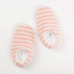 Marlo Stripe Plush Cosy Slipper Blush